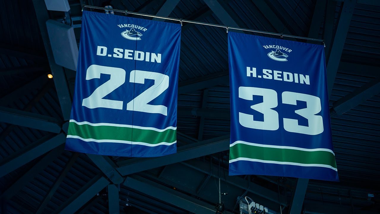 sedins jersey retirement game