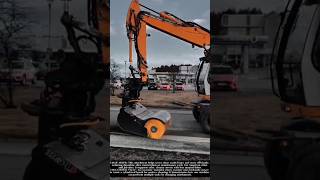 Excavator-Mounted Rotary Sweeper in Action! #shorts