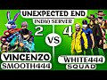 2 vs 4 || VINCENZO | SMOOTH444 VS FAKE WHITE444 SQUAD Clash Squad Custom Match || Overpower duo