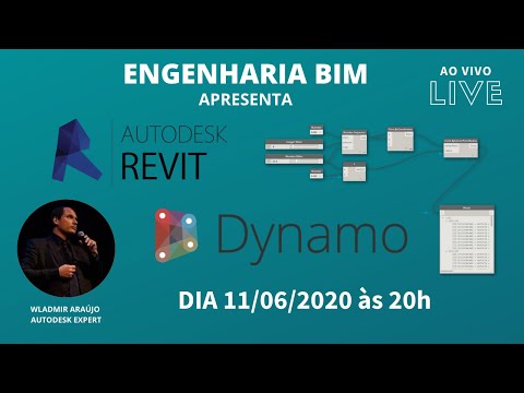 Live - Wladmir Araujo - Conheça a ferramenta Dynamo da Autodesk | Engenharia BIM