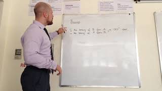 GCSE Mathematics - Calculating Reverse Bearings