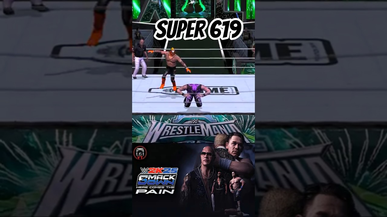 WWE SmackDown HCTP 2K25 Mod | Rey Mysterio Pulls Off the Super 619! 