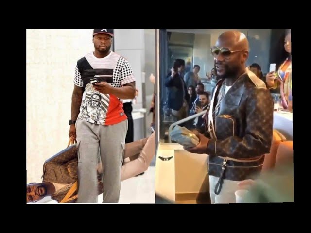 LoL Floyd Mayweather picture turned into 50 cents Louis Vuitton bag meme 