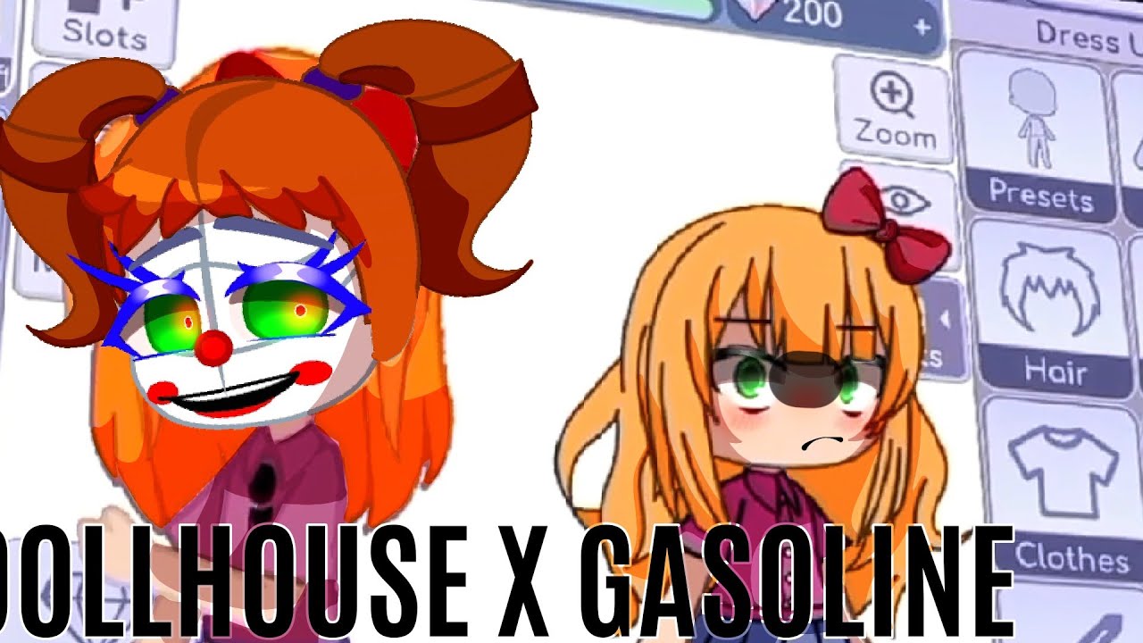 Dollhouse x Gasoline inspired by Exotic.. Toast FNaF by • Yuki
