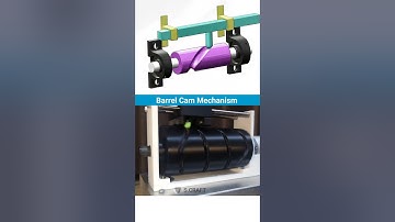 Barrel Cam Mechanism 📌 #3ddesign #mechanism #machine