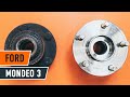 How to change a Rear wheel bearing on FORD MONDEO 3 TUTORIAL | AUTODOC