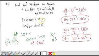 Trig 6.3 Trig Equations with Multiple and Half Angles Part 3
