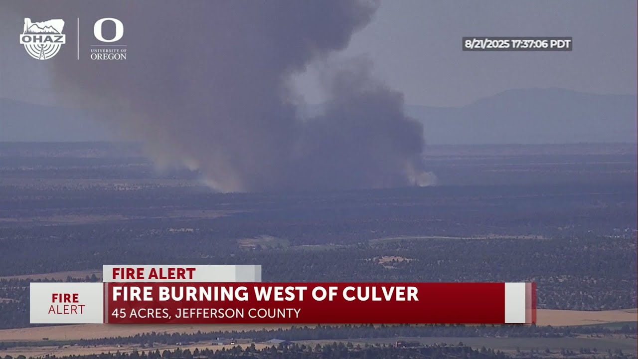 FIRE ALERT: Wildfire burning near Culver, Flat Fire