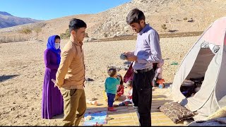 Narges and Rasool's conflict with the landowner and their help to the poor family