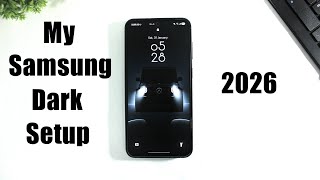 My Samsung One Ui 8.5 Dark Setup 2026 Samsung Black Setup In One Ui 788.5