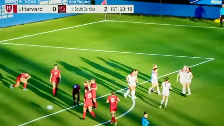 South Carolina's Catherine Berry goal vs. Harvard