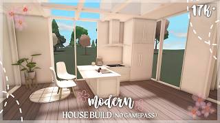 17K! BLOXBURG; MODERN HOUSE BUILD, (NO GAMEPASS)!!
