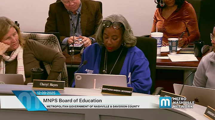 12/09/25 MNPS Board of Education