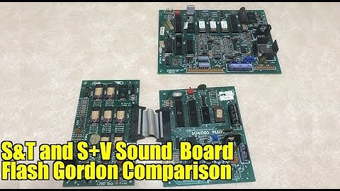 Replacement Squawk & Talk / Sounds + Vocalizer Pinball Sound Board #36: Flash Gordon Comparison