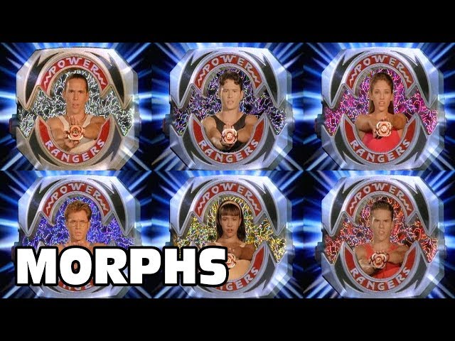 Mighty Morphin - All Ranger Morphs | Power Rangers Official class=