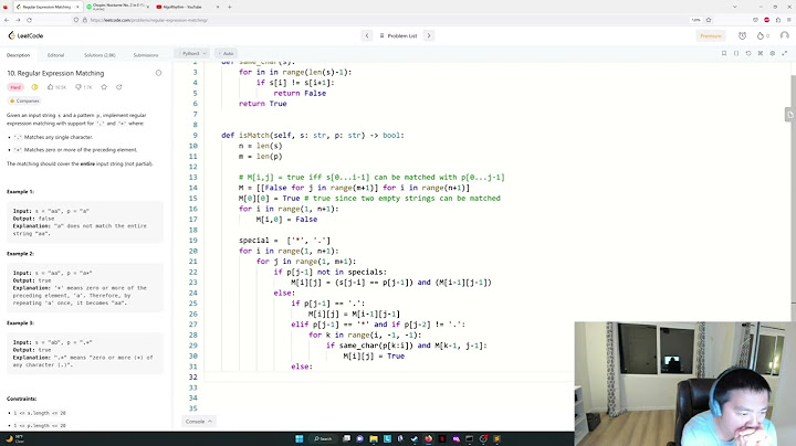 Leetcode - Regular Expression Matching
