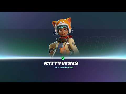 BATTLE PASS CHAPTER 7 SEASON 4 K1TTYW1NS SET COMPLETE ONE SHOT