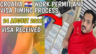 | Croatia work permit and visa timing #croatiavisa #europe
