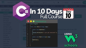 C# Full Course in 10 Days using W3Schools | Day-10 of W3Schools C# Tutorial