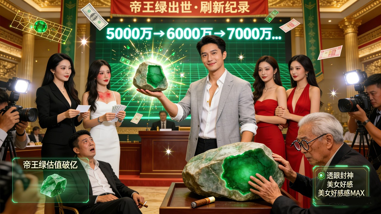 普通青年觉醒天眼，古玩赌石一路开挂逆袭古玩界新星！