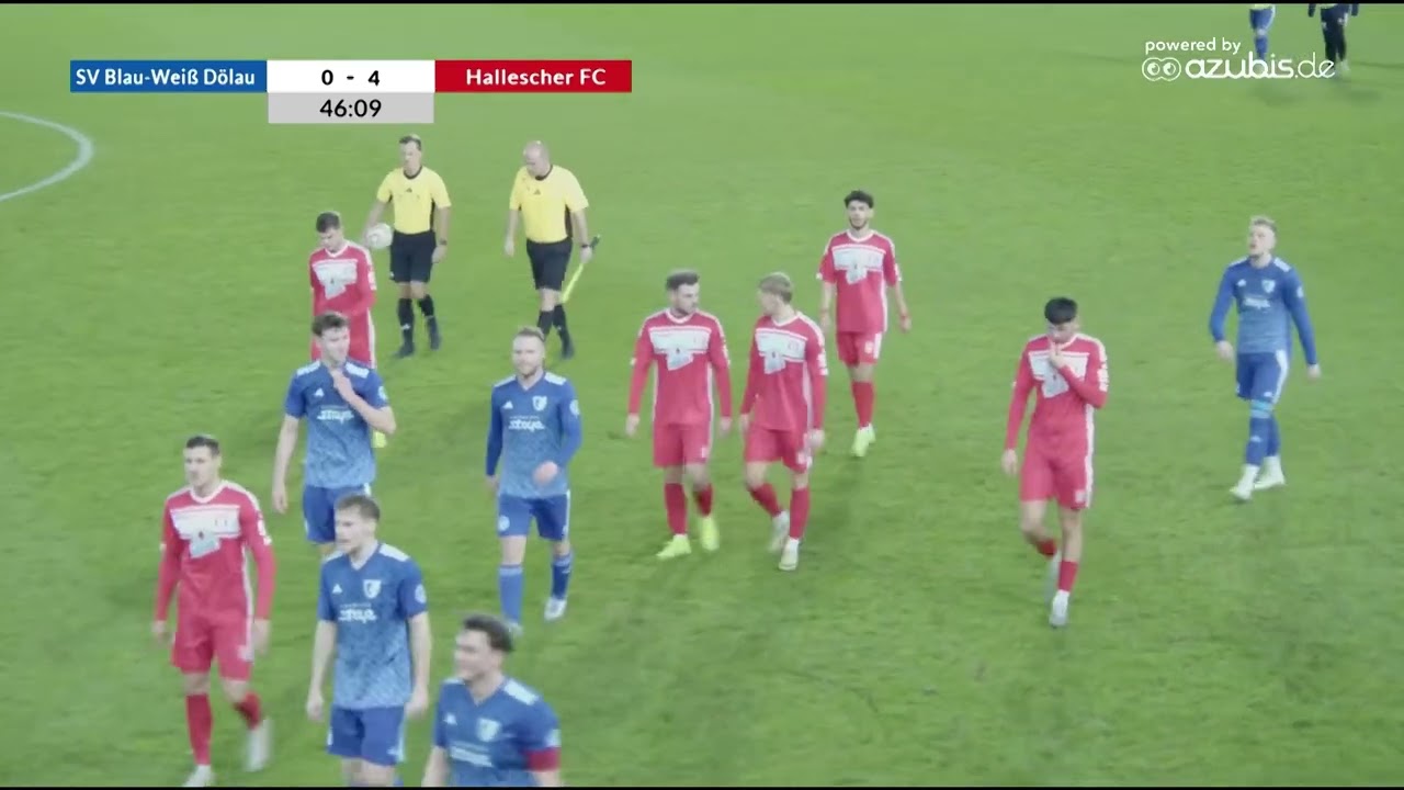 Highlights aus dem Pokalspiel HFC gegen  Blau-Weiß Dölau