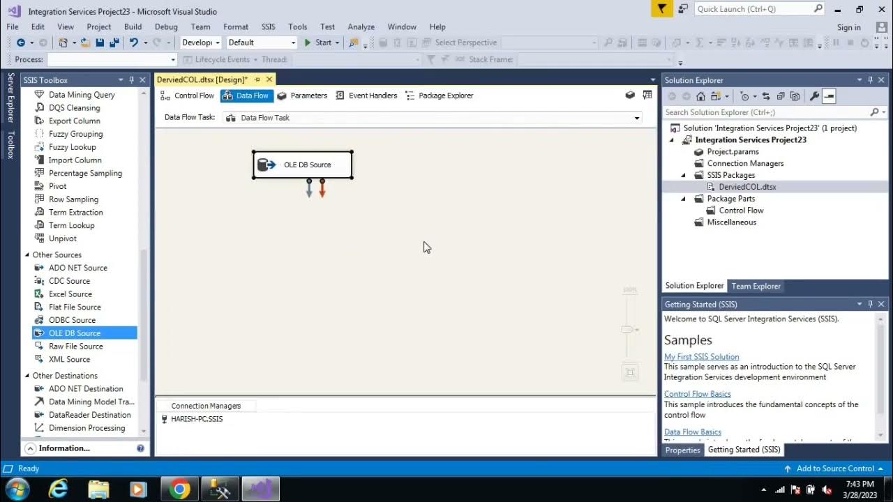 Part 10 - Derived column ssis - YouTube