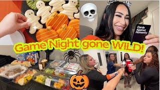 Halloween Couples Night Chaos! Potluck, Cornhole & Cards Against Humanity 😂🎃👻