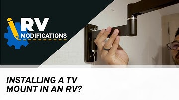 How To Install TV Mount in RV | RV Modifications