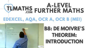 A-Level Further Maths B8-01 De Moivre’s Theorem: Introduction