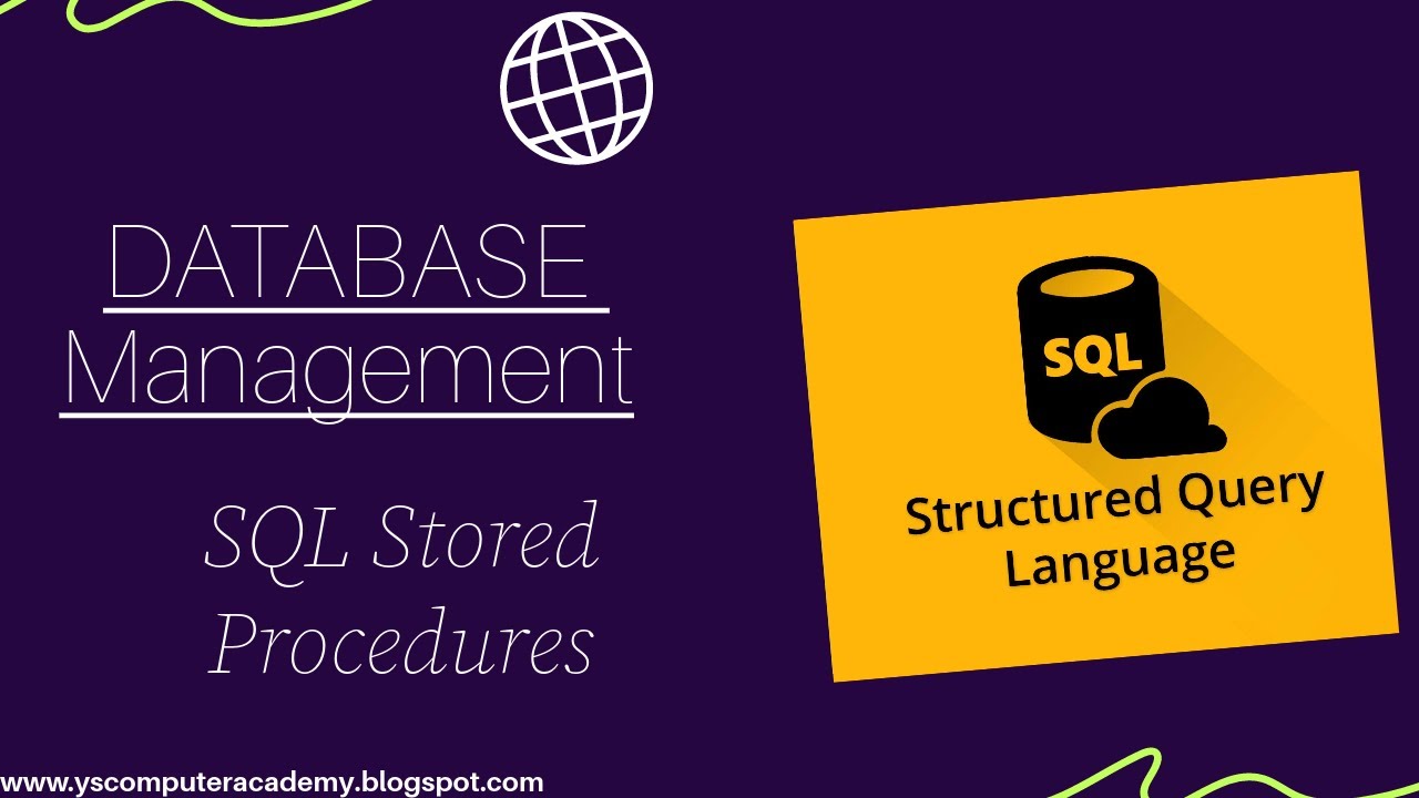 SQL Stored Procedures - DBMS Tutorial - YouTube