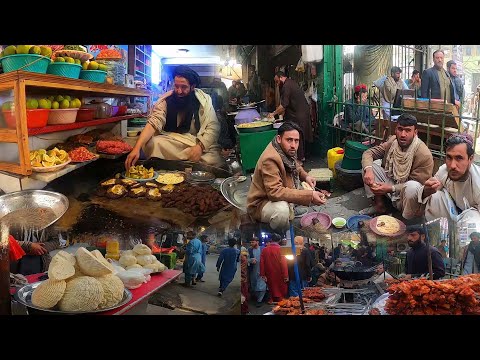 Traditional Breakfast in Jalalabad Talashi chowk | Subha ka nashta in Afghanistan street food Recipe