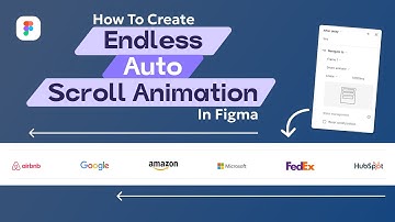 Endless auto scrolling animation | Figma #figmatutorial