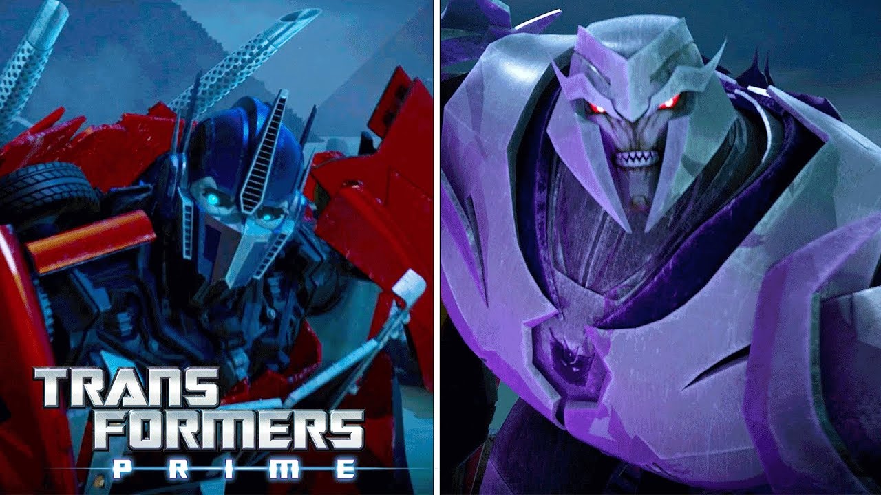 transformers animated optimus prime vs megatron