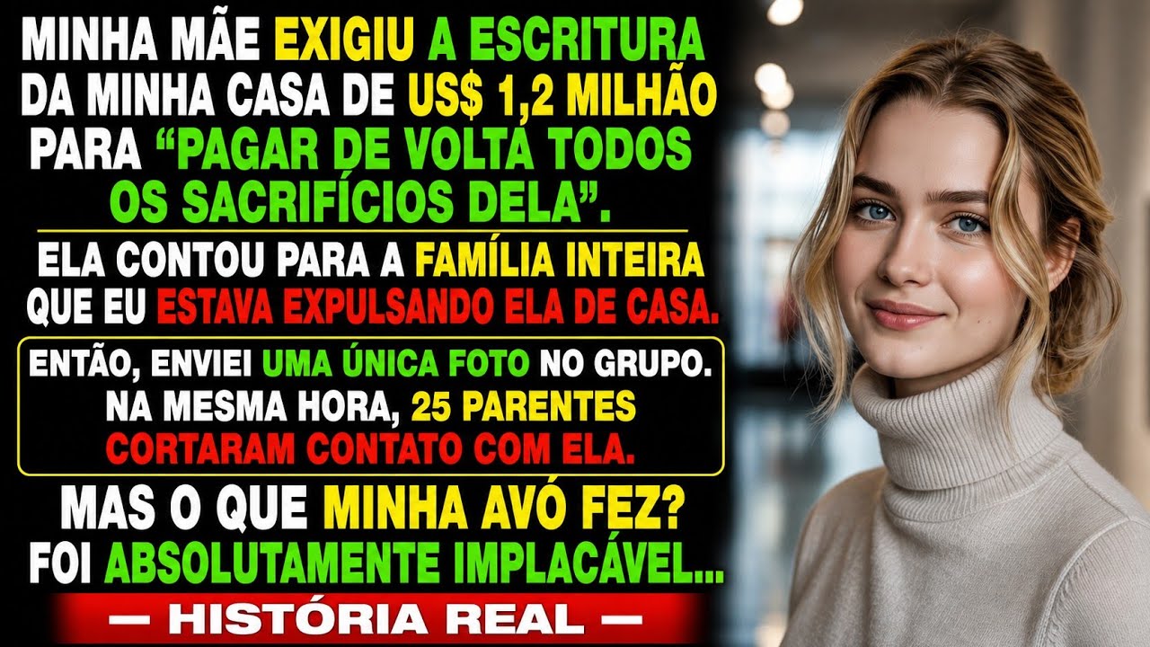 "Tu deves-me a vida, tia. O mínimo que podes fazer é transferir essa casa para salvar a tua mãe das ruas." Foi isto que a minha própria mãe publicou no grupo de família para 26 parentes. Ela...