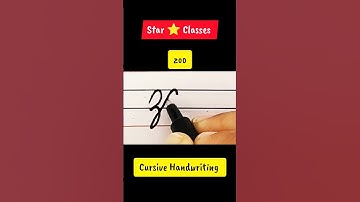 How to write zoo in Cursive Handwriting #shorts #cursivehandwriting