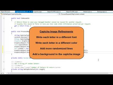 Lesson 12-10: Create a Captcha image system