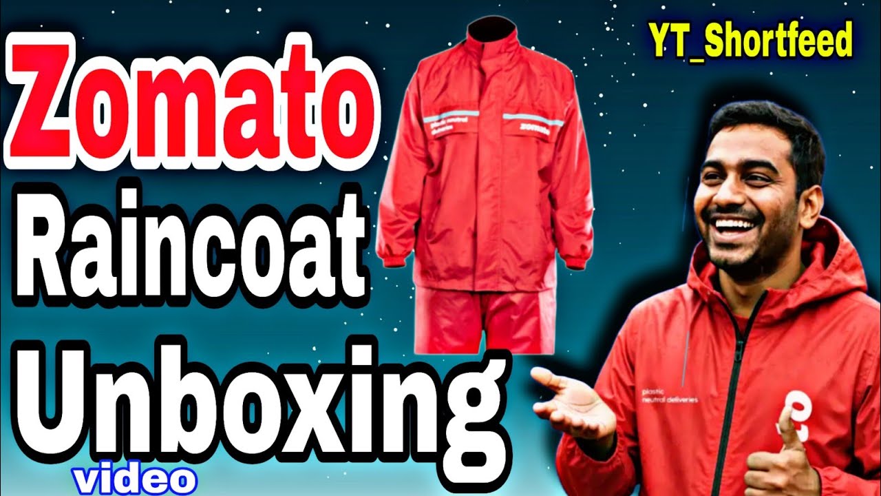 Zomato raincoat Unboxing review video|| YT_ shortfeed