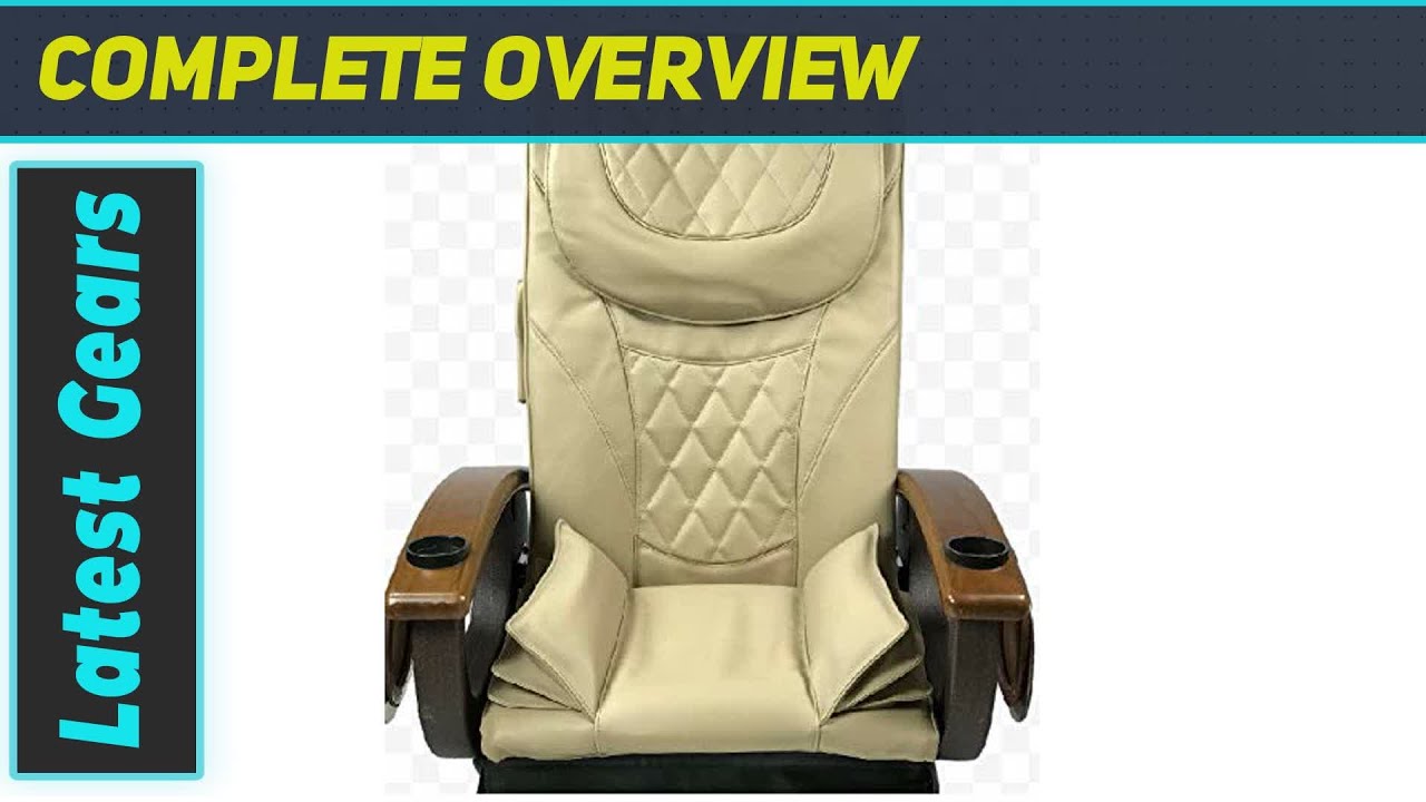 Pedicure Chair Seat Cover Diamond Design BottomAir Cushion Set Type 2/Beige Marble Color A