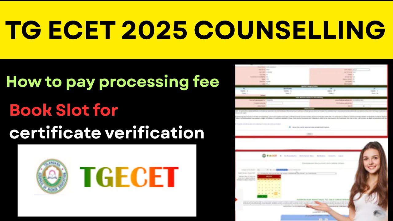 TG ECET 2025 |PROCESSING FEES AND SLOT BOOKING PROCESS |STEP BY STEP DETAILED EXPLANATION IN TELUGU
