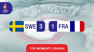 ŠVÉDSKO vs. FRANCÚZSKO | 3:1 | IIHF Majstrovstvá sveta 2024 - Highlighty zápasu