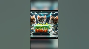 Cat Travels Through Space in a Carrot Spaceship [AI Animation] #shorts
