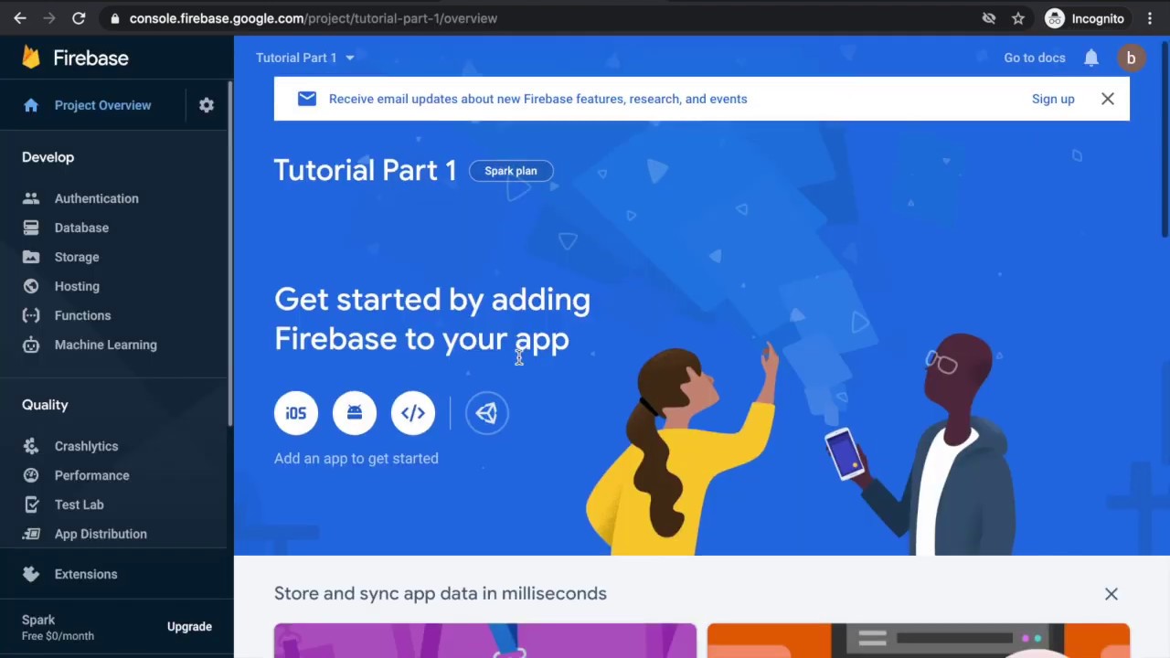 Firebase Functions Hosting Tutorial Part 1 - YouTube