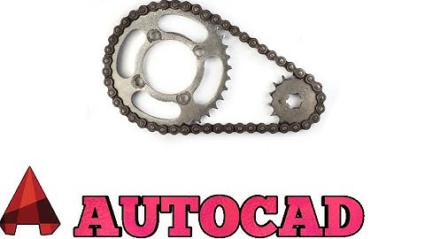 HOW TO MAKE CYCLE CHAIN IN AUTOCAD | AUTOCAD TUTORIALS
