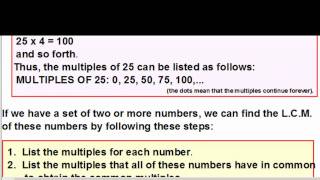 Least Common Multiple (LCM) Profile