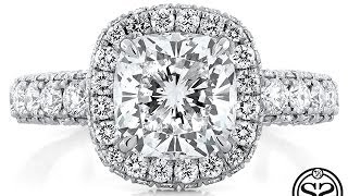 The Luminaré  - Custom Infinity Halo Engagement Ring