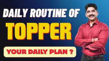 Daily Routine Of Topper | Make Your Daily Routine | Sahyadri Tutorials | Mahesh Sir
