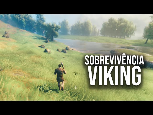 VALHEIM - Jogo de Sobrevivência VIKING!  O Início de Gameplay, em  Português PT-BR 