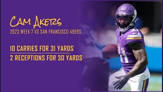 Cam Akers Every Run and Catch vs San Francisco 49ers | 2023 Week 7 | Fantasy Football Film