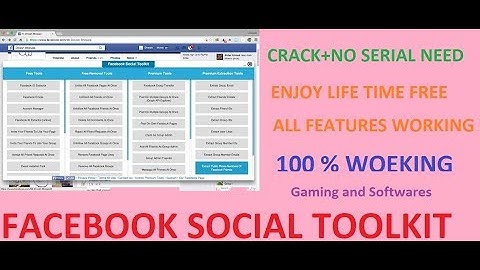 Download and Install "Facebook Social Toolkit" Cracked+No serial required(pre-activated)