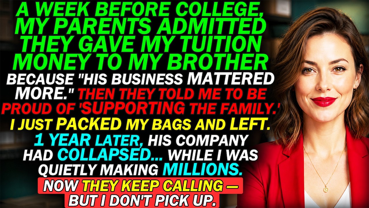 A Week Before College My Parents Took My Tuition For My Brother — A Year Later His Company COLLAPSED